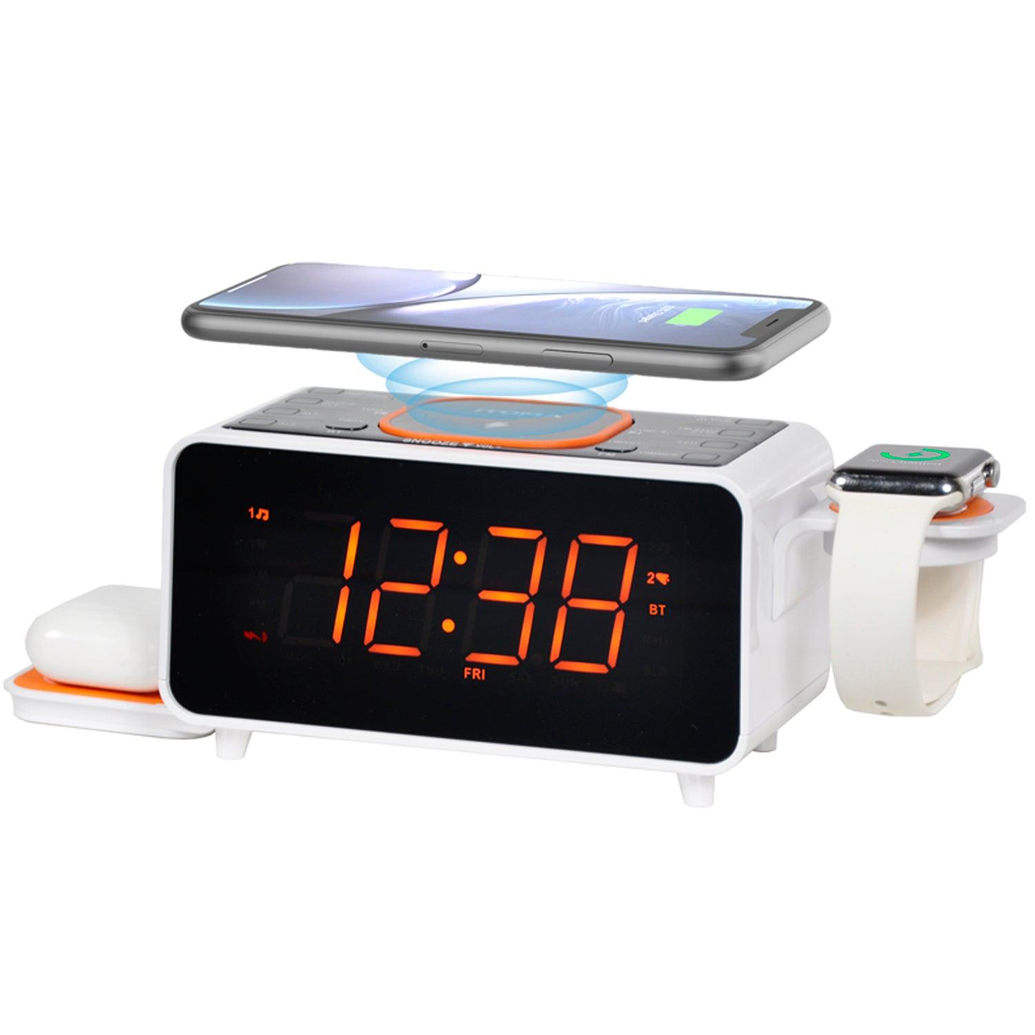 5 Reasons to Buy Alarm Clock with Wireless Charger and Ambient Light Looking for a new alarm clock? A wireless charging alarm clock is your best bet. They are an alarm clock, wireless charger, and LED lamp in one device. - iTOMA