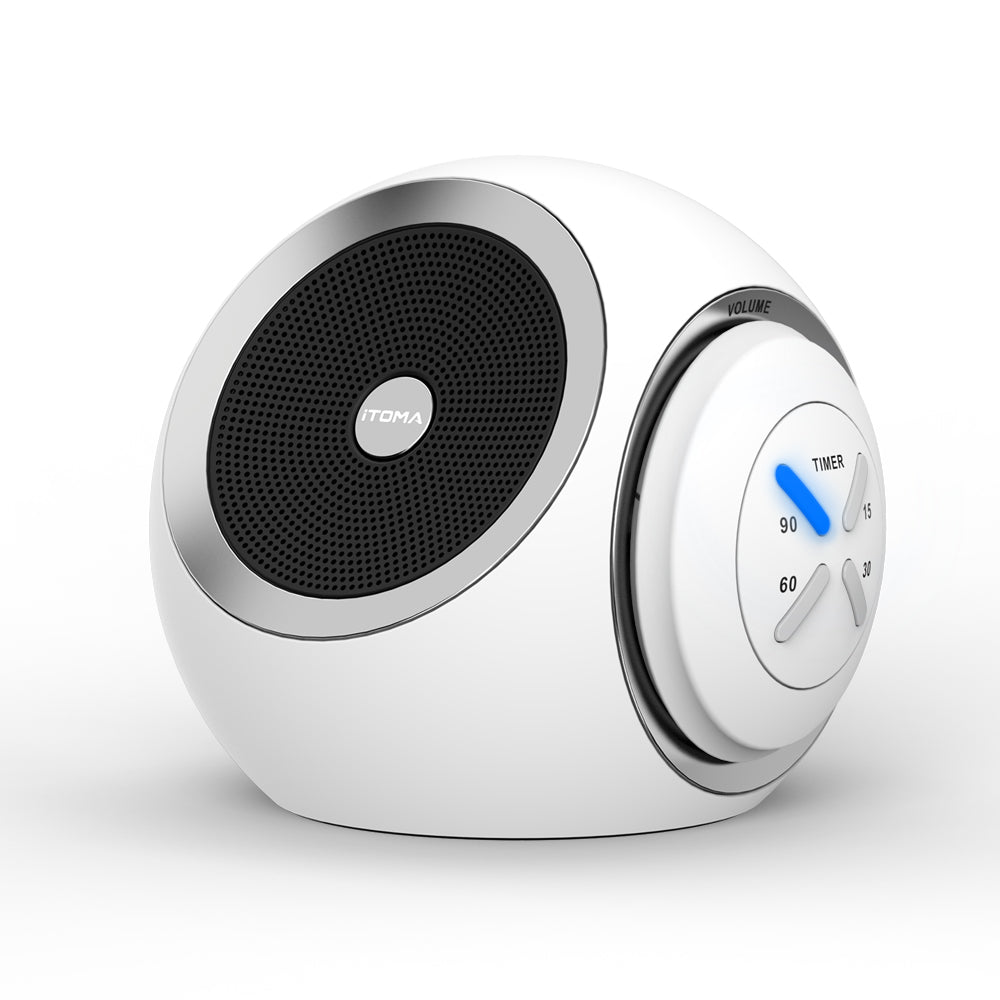 iTOMA 318-UK White Noise Machine, 30 Soothing Sounds Options Including Fan, Nature & White Noise, Sleep Timer, Bluetooth, Adjustable Volume, Sleep Sound Machine for Adults