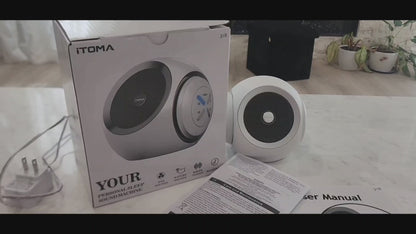 iTOMA 318-UK White Noise Machine, 30 Soothing Sounds Options Including Fan, Nature & White Noise, Sleep Timer, Bluetooth, Adjustable Volume, Sleep Sound Machine for Adults